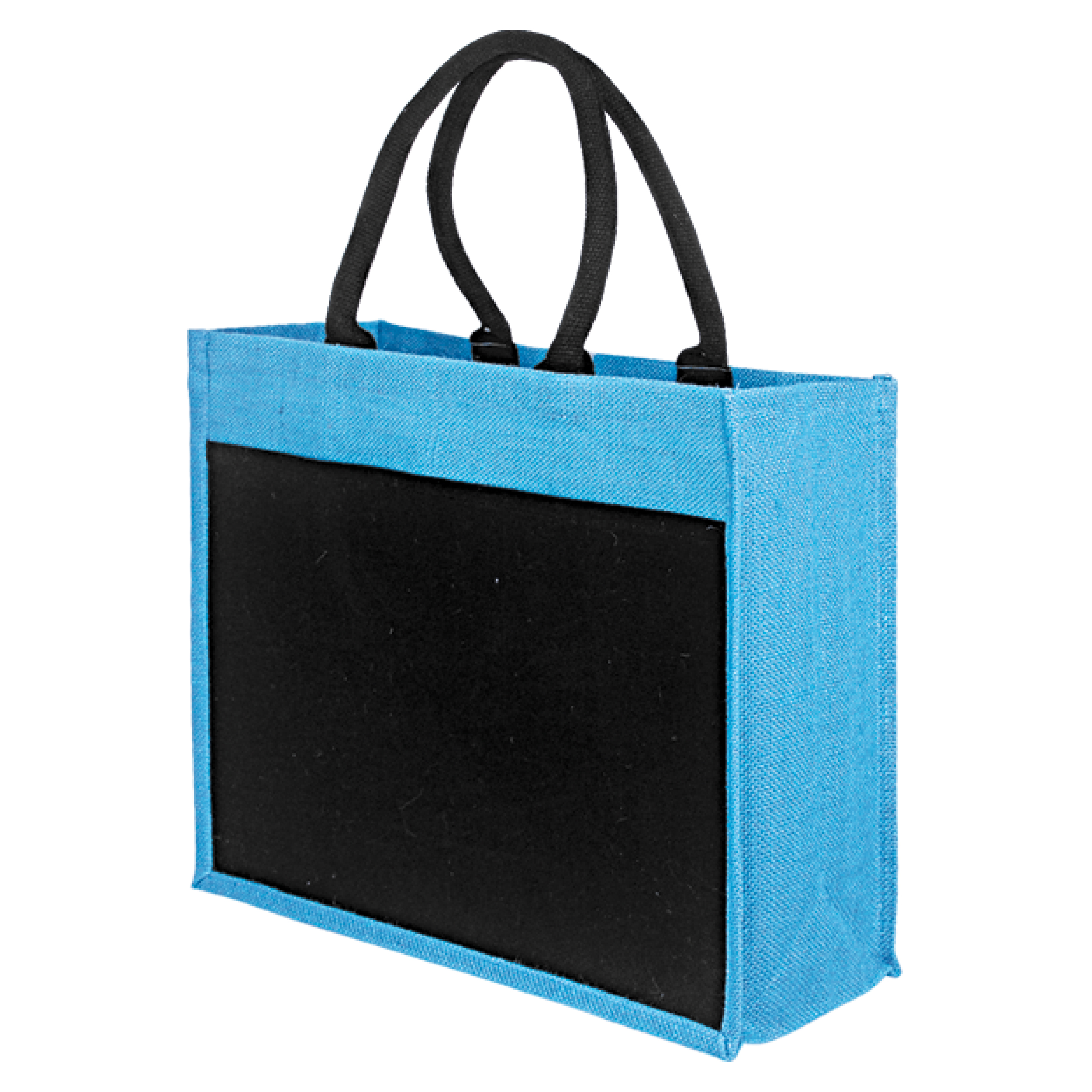 Jute Bag with Canvas Compartment
