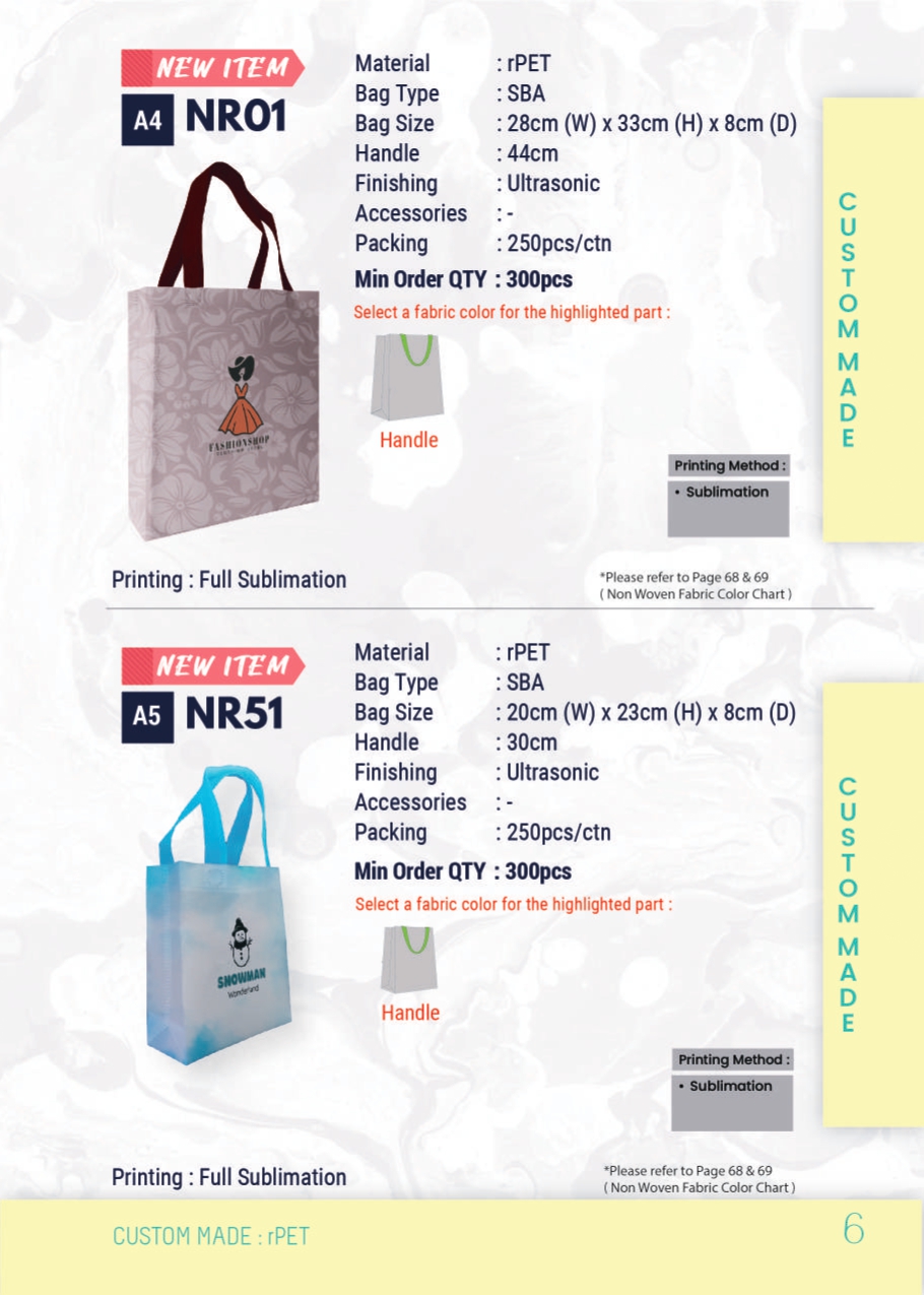 rpet woven bag eco bag
