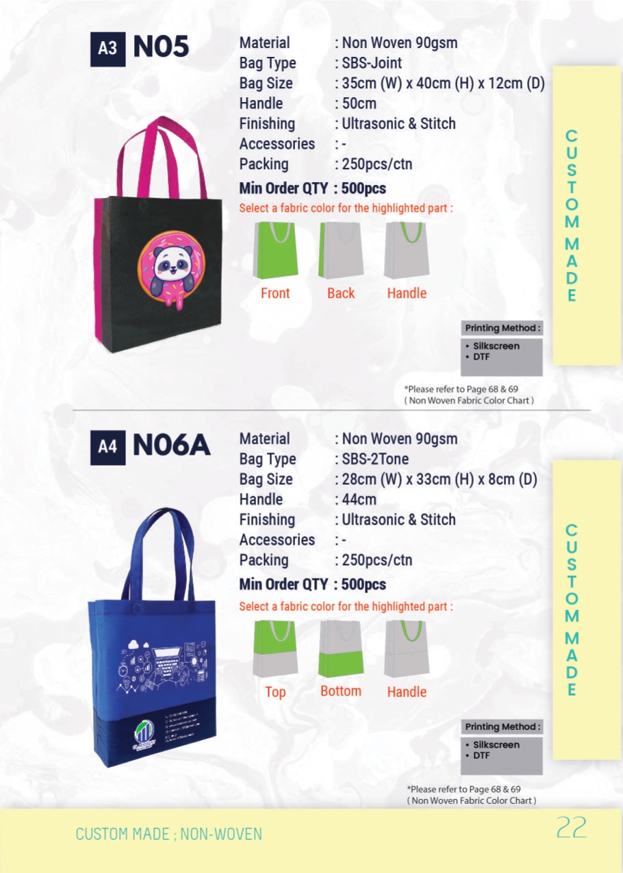 N05 N06A woven bag