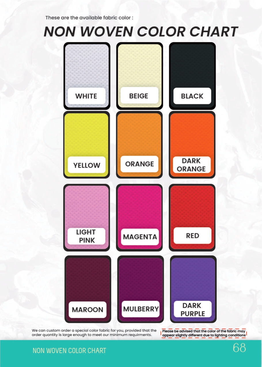 Chart Colour Non woven bag